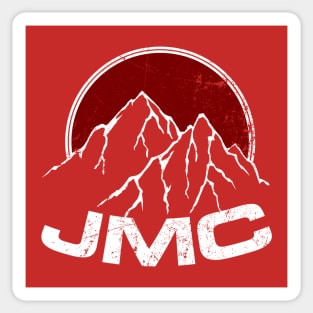 JMC - white destressed Sticker